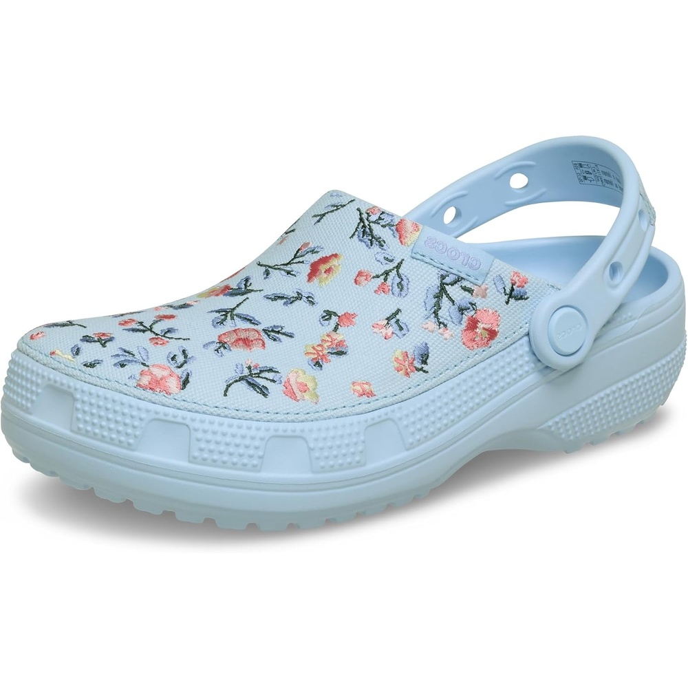 image:imageCrocs UnisexAdult Classic Crafted Canvas amp Suede ClogsBlue Frost