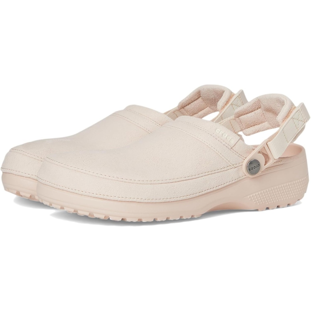 image:imageCrocs UnisexAdult Classic Crafted Canvas amp Suede ClogsQuartz Suede