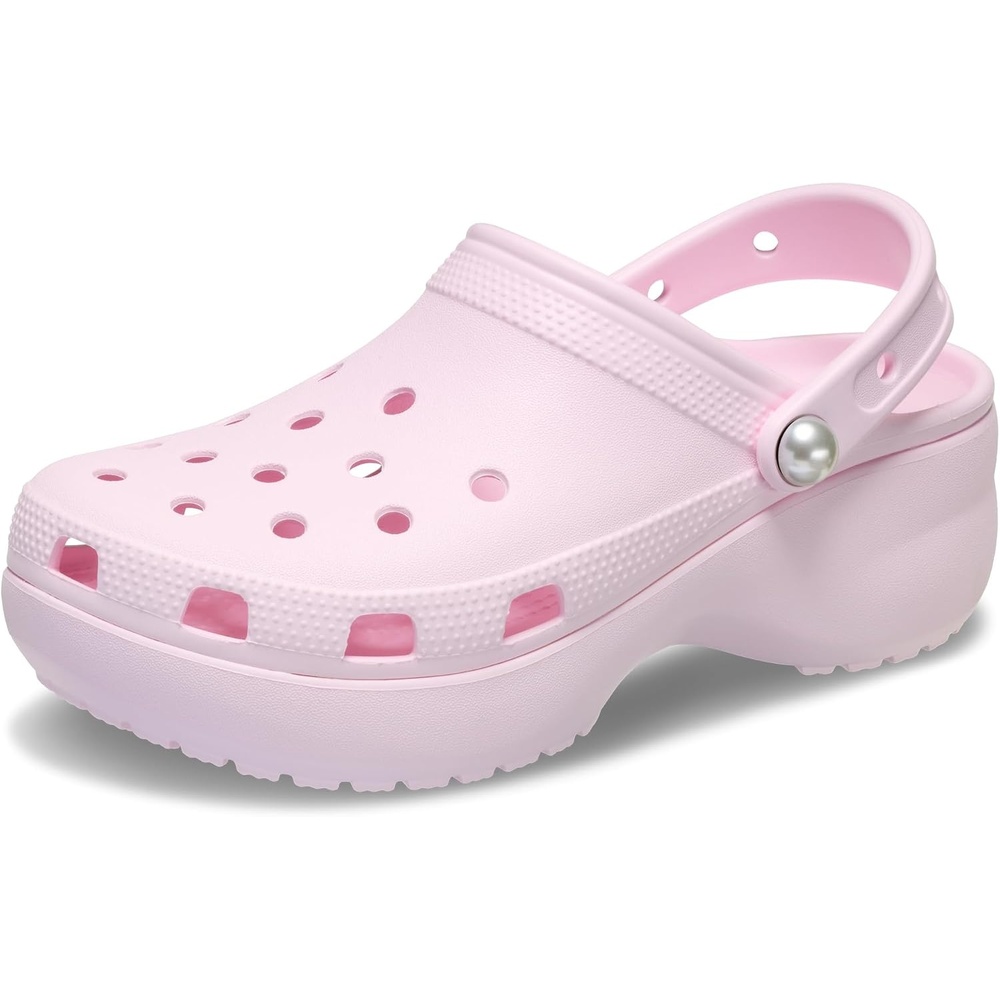 image:imageCrocs Womens Classic Platform ClogPink Milk