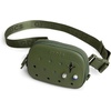 Crocs Classic Belt Waist Bag, Customizable Fanny Pack, Personalize with Jibbitz Charms, Powder Pink, One Size(Cargo)