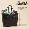 Crocs Classic Large Tote Bag | Durable | Washable | Waterproof(Powder Pink)