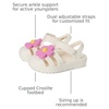 Crocs Kids’ Classic Fisherman Sandals | Casual Sandals(Chalk/Flower)