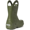 Crocs Kids’ Handle It Rain Boots | Waterproof Slip On Shoes | Kids’ Rain Boots(Army Green)
