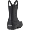 Crocs Kids’ Handle It Rain Boots | Waterproof Slip On Shoes | Kids’ Rain Boots(Black)
