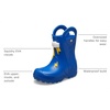 Crocs Kids’ Handle It Rain Boots | Waterproof Slip On Shoes | Kids’ Rain Boots(Blue/Lightning Bolt)