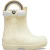 Crocs Kids’ Handle It Rain Boots | Waterproof Slip On Shoes | Kids’ Rain Boots(Buttercream)
