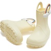 Crocs Kids’ Handle It Rain Boots | Waterproof Slip On Shoes | Kids’ Rain Boots(Buttercream/Rainbow)