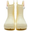 Crocs Kids’ Handle It Rain Boots | Waterproof Slip On Shoes | Kids’ Rain Boots(Buttercream/Rainbow)