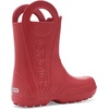 Crocs Kids’ Handle It Rain Boots | Waterproof Slip On Shoes | Kids’ Rain Boots(Court Red)
