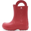 Crocs Kids’ Handle It Rain Boots | Waterproof Slip On Shoes | Kids’ Rain Boots(Court Red)