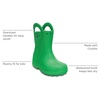 Crocs Kids’ Handle It Rain Boots | Waterproof Slip On Shoes | Kids’ Rain Boots(Grass Green)