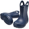 Crocs Kids’ Handle It Rain Boots | Waterproof Slip On Shoes | Kids’ Rain Boots(Navy)