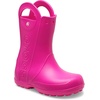 Crocs Kids’ Handle It Rain Boots | Waterproof Slip On Shoes | Kids’ Rain Boots(Pink Crush)