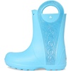 Crocs Kids’ Handle It Rain Boots | Waterproof Slip On Shoes | Kids’ Rain Boots(Tinted Glass)