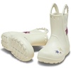 Crocs Kids’ Handle It Rain Boots | Waterproof Slip On Shoes | Kids’ Rain Boots(Western Summit White)