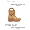 Crocs Kids’ Handle It Rain Boots | Waterproof Slip On Shoes | Kids’ Rain Boots(Western Umber)