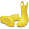 Crocs Kids’ Handle It Rain Boots | Waterproof Slip On Shoes | Kids’ Rain Boots(Yellow/Yellow)