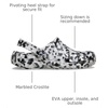 Crocs Unisex Adult Classic Marbled Tie-dye Clogs | Casual Shoes(Black/White Confetti)
