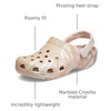 Crocs Unisex Adult Classic Marbled Tie-dye Clogs | Casual Shoes(Chai/Pink Rose)