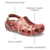 Crocs Unisex Adult Classic Marbled Tie-dye Clogs | Casual Shoes(Dark Clay/Multi)