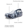 Crocs Unisex Adult Classic Marbled Tie-dye Clogs | Casual Shoes(White/Black)