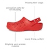 Crocs Unisex Adult Floral Classic Clogs(Cherry Red)