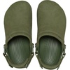 Crocs Unisex-Adult Classic Crafted Canvas & Suede Clogs(Army Green Suede)