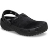 Crocs Unisex-Adult Classic Crafted Canvas & Suede Clogs(Black Velvet)