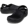 Crocs Unisex-Adult Classic Crafted Canvas & Suede Clogs(Black Velvet)