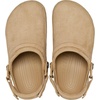 Crocs Unisex-Adult Classic Crafted Canvas & Suede Clogs(Cashew Suede)