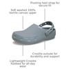 Crocs Unisex-Adult Classic Crafted Canvas & Suede Clogs(Concrete)