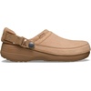 Crocs Unisex-Adult Classic Crafted Canvas & Suede Clogs(Milk Chocolate Suede)