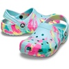 Crocs Unisex-Child Classic Watercolor Marbled Clog(Aquamarine/Multi)