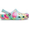 Crocs Unisex-Child Classic Watercolor Marbled Clog(Aquamarine/Multi)