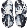 Crocs Unisex-Child Classic Watercolor Marbled Clog(Black/White)