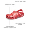 Crocs Unisex-Child Classic Watercolor Marbled Clog(Cherry Red)