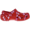 Crocs Unisex-Child Classic Watercolor Marbled Clog(Cherry Red)