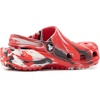 Crocs Unisex-Child Classic Watercolor Marbled Clog(Flame/Multi)