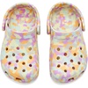 Crocs Unisex-Child Classic Watercolor Marbled Clog(Multi Glow Confetti)