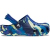 Crocs Unisex-Child Classic Watercolor Marbled Clog(Navy/Turbo Teal)