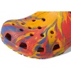 Crocs Unisex-Child Classic Watercolor Marbled Clog(Orange Zing/Multi)