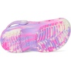 Crocs Unisex-Child Classic Watercolor Marbled Clog(Pink Crush/Multi Glow in the Dark)