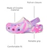Crocs Unisex-Child Classic Watercolor Marbled Clog(Pink Crush/Multi Glow in the Dark)