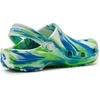 Crocs Unisex-Child Classic Watercolor Marbled Clog(Prep Blue/Multi Glow in the Dark)