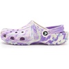 Crocs Unisex-Child Classic Watercolor Marbled Clog(Purple/Multi Glow)