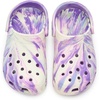 Crocs Unisex-Child Classic Watercolor Marbled Clog(Purple/Multi Glow)