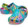 Crocs Unisex-Child Classic Watercolor Marbled Clog(Rainbow Tie Dye)