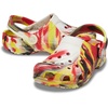 Crocs Unisex-Child Classic Watercolor Marbled Clog(Varsity Red/Multi Glow in the Dark)