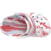 Crocs Unisex-Child Classic Watercolor Marbled Clog(White/Flame)