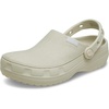 Crocs Unisex-Adult Classic Crafted Canvas & Suede Clogs(Stucco)